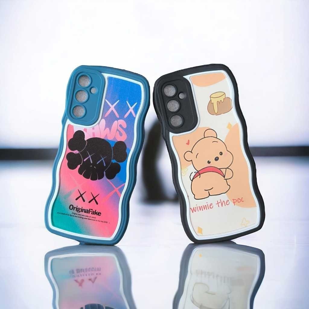 CASE CORAK SPONGEBOB / CASING MOTIF WINNIE THE POOH / SOFTCASE GAMBAR LOTSO / SILICONE GELOMBANG STA