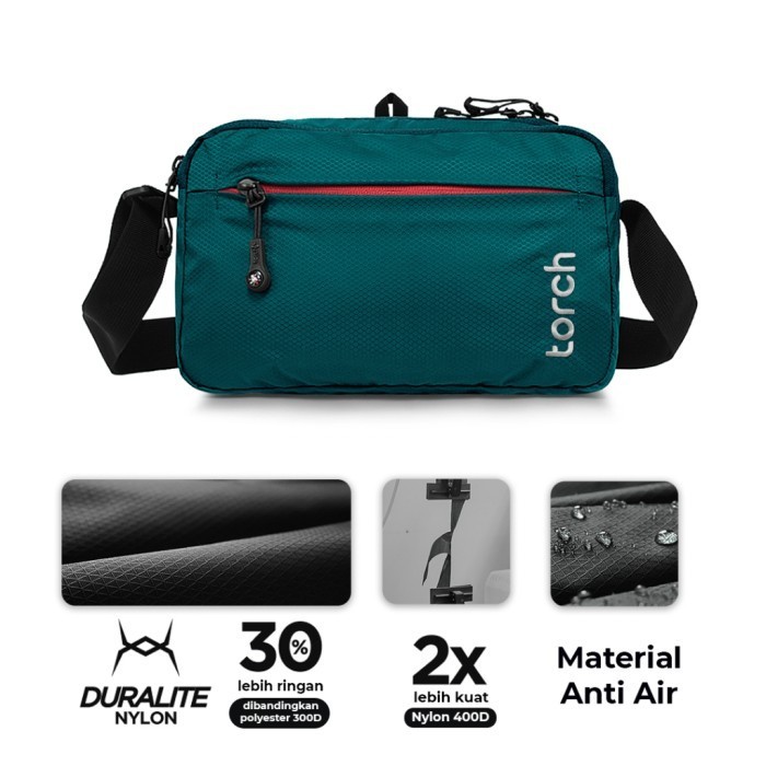 [TERMURAH] TORCH Kashiba 3 Liter Tas Selempang Bahu Pria Wanita Unisex Ringan Ant