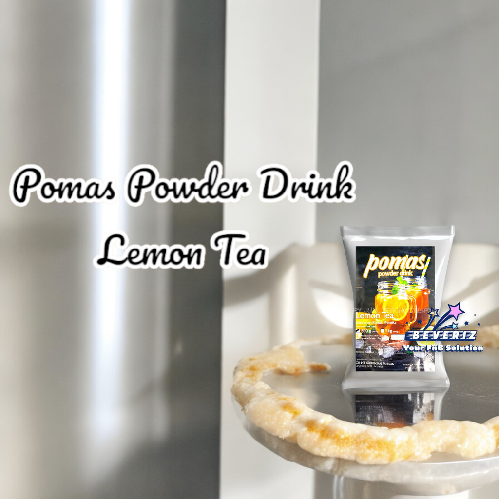 

Pomas Lemon Tea Powder Drink | Bubuk Minuman Rasa | Serbuk Boba Bubble Kekinian 500 Gram