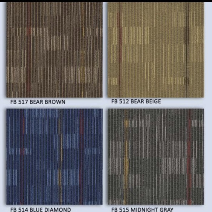 Karpet Lantai Tile Ukuran 50X50 / Karpet Tile Kantor / Karpet Motif Minimalis / Karpet Murah