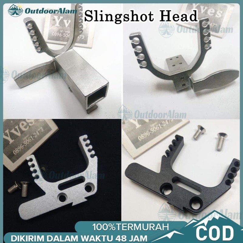 Stainless Steel Kepala Ketapel Slingshot Head Frame Ketapel Laras Panjang /Frame head ketapel frameh