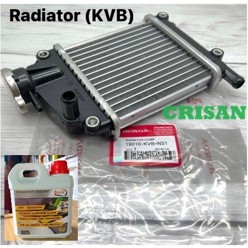 [BONUS RADIATOR COOLANT] Radiator Assy Honda KVB Vario 110 Karbu Old Lama