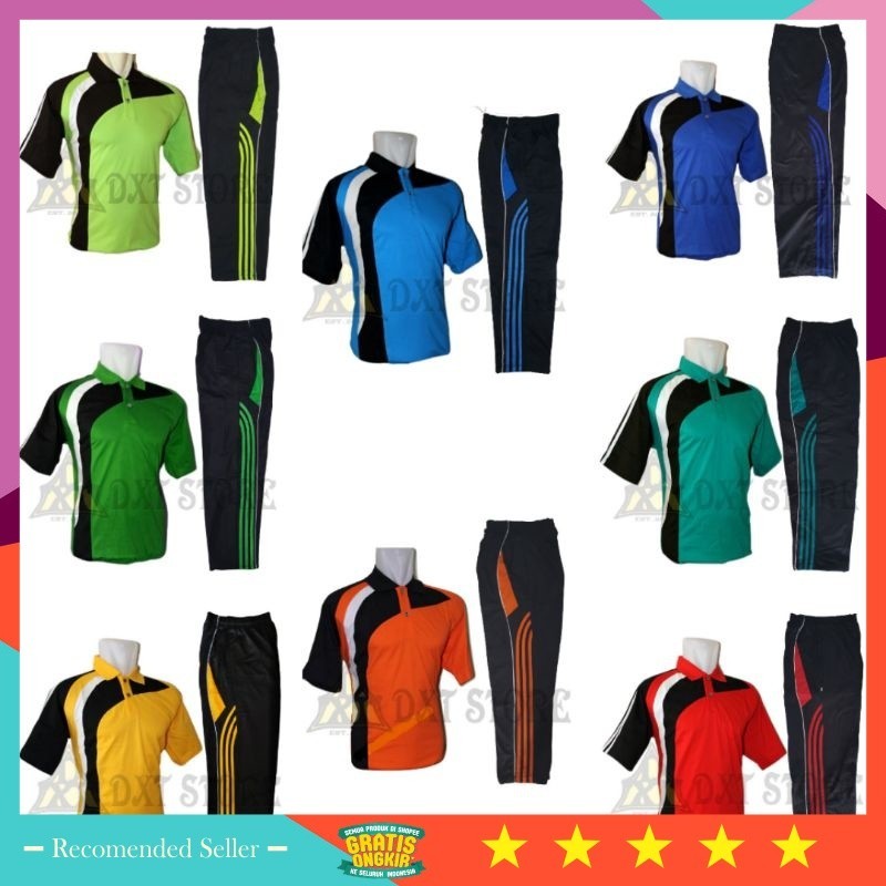 Pakaian Olahraga Sport Murah Jogging Lari RUnning Kekinian / Baju Olahraga Pria Setelan/ Kaos Olahra