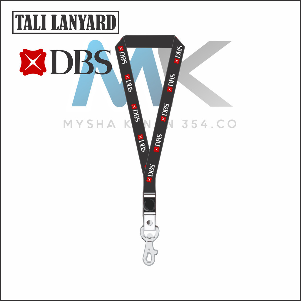 

TALI LANYARD DBS BANK LOGO - TALI ID CARD BANK DBS BANK The Development Bank of Singapore Limited GANTUNGAN KUNCI GANTUNGAN FLASHDISK GANTUNGAN NAMETAG TALI LANYARD BEST SELLER COD