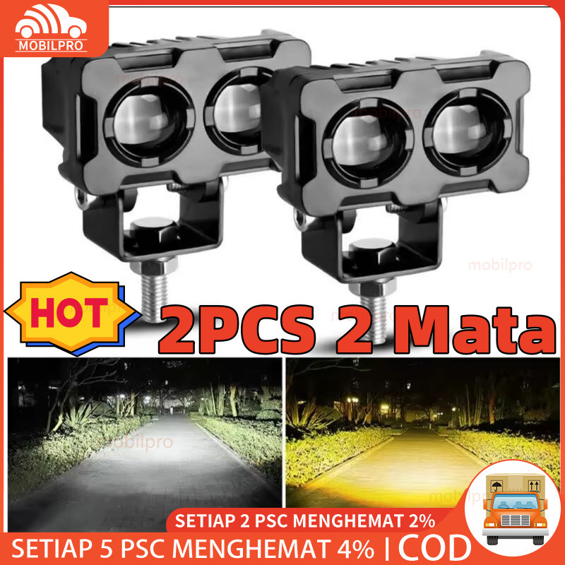 Lampu Tembak Sorot LED Laser 2 Mata/Lampu Sorot Led/Lampu Tembak SQL 2 Mata Polos Super Terang/Lampu