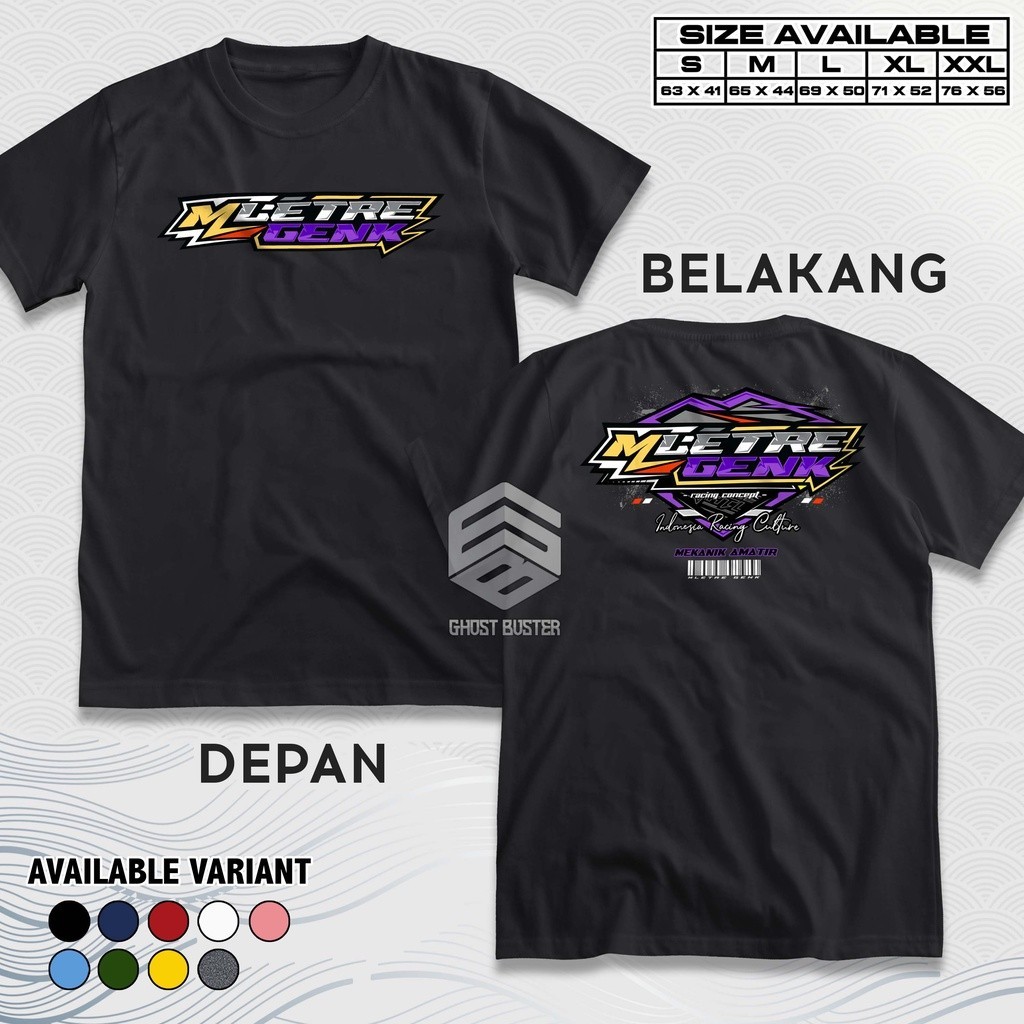 Kaos Mletre Genk Racing Concept Mekanik Amatir Baju Distro Motor Herex Tshirt Otomotif GBA3785