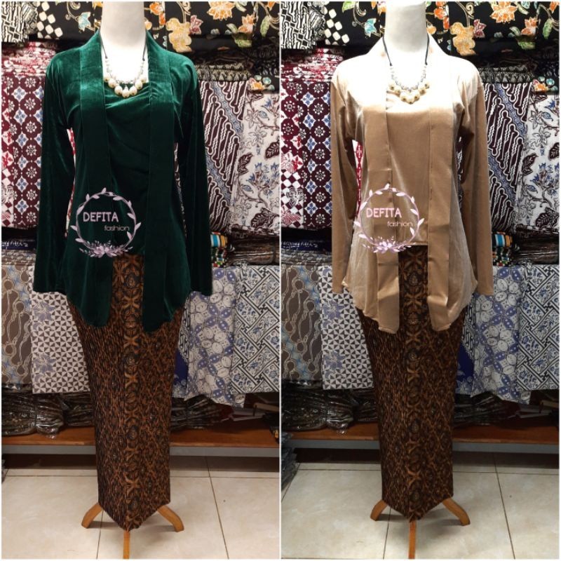 Atasan kutu baru bludru polos