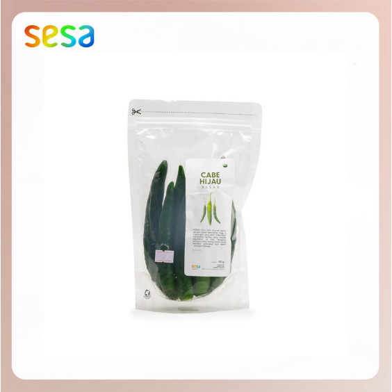 

CABE HIJAU Besar 150gr - Sambal Sayuran