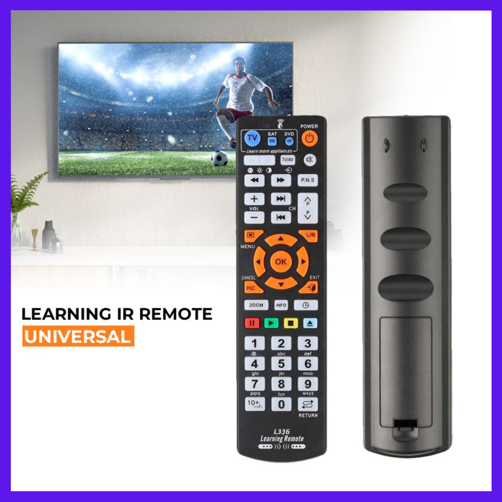 inovasi_tani-REMOTE Universal Learning IR Remote / Universal Smart L336 Remote Controler IR Learning