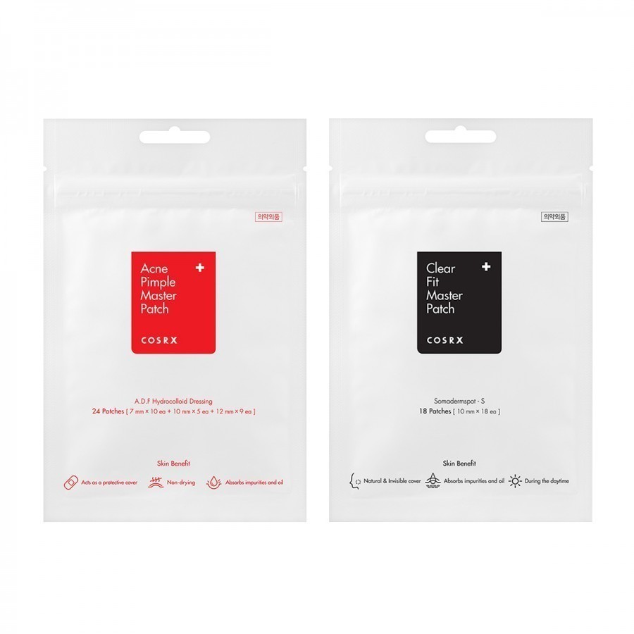 COSRX Acne Pimple Master Patch 24ea / Clear Fit patch 18ea day night Masker Muka