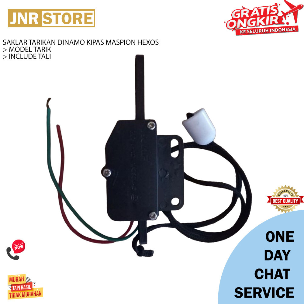 SAKLAR TARIKAN DINAMO KIPAS MASPION HEXOS JUNIORELECTRIC