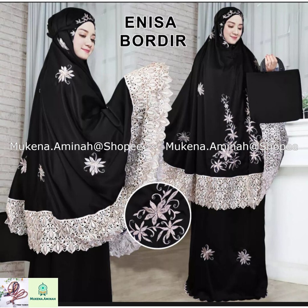 MUKENA DEWASA ENISA LUNA MAYA RENDA BORDIR MEWAH