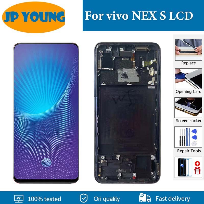 Super AMOLED 6.59" Display For vivo NEX S LCD Display Touch Screen Digitizer Assembly For Vivo NEX S