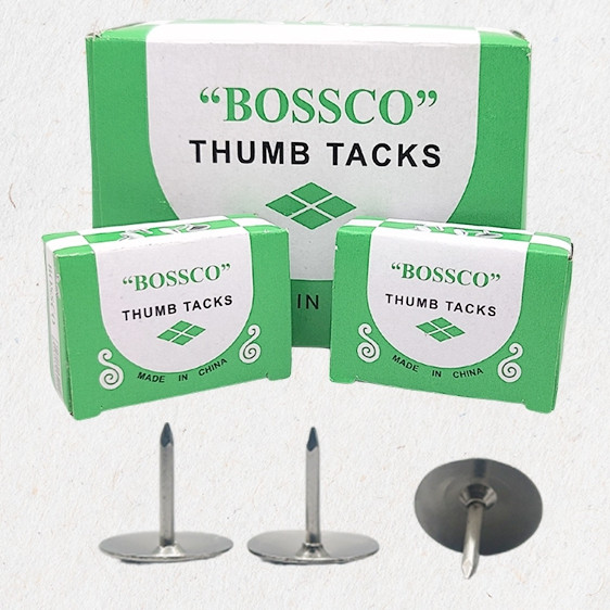 

[Grosir 1 Dus] 50,000 Paku Payung BOSSCO / BOSSCO Thumb Tacks / BOSSCO Pines 1 Box isi 10 Packs(250 Pcs)