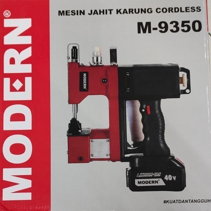 MODERN Mesin Jahit Karung Cordless Modern M-9350 MODERN MESIN JAHIT TAMPA KABEL 20 V