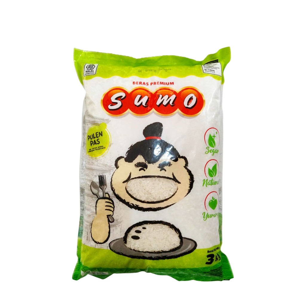 

Beras Sumo Kemasan Hijau 3kg + Saori Saos Teriyaki Sachet 22ml