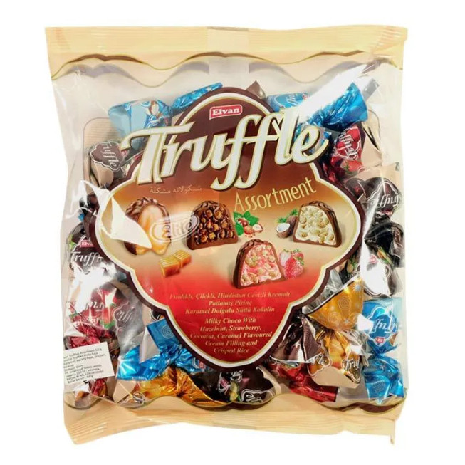 

COD VIRAL !!! Coklat Elvan Truffle Assortment (MIX) 400gr Permen Coklat Turki Original 400 GR