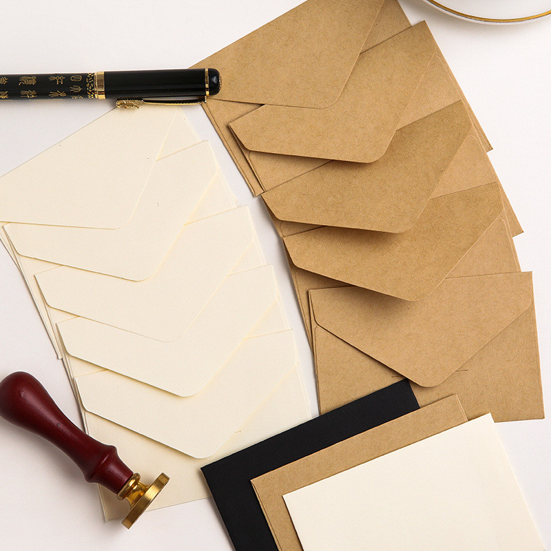 

10/20/40/80PCS Gift Envelope Blank Mini Paper Window Envelopes Wedding Invitation Envelope Envelopes for Letters Mailers
