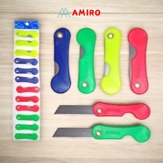 

(1Renceng) Cuter Pisau Lipat Kecil Satu Renceng Isi 12 Pcs / Cutter Lipat Mini Warna Warni Murah 1 Lusin Grosir