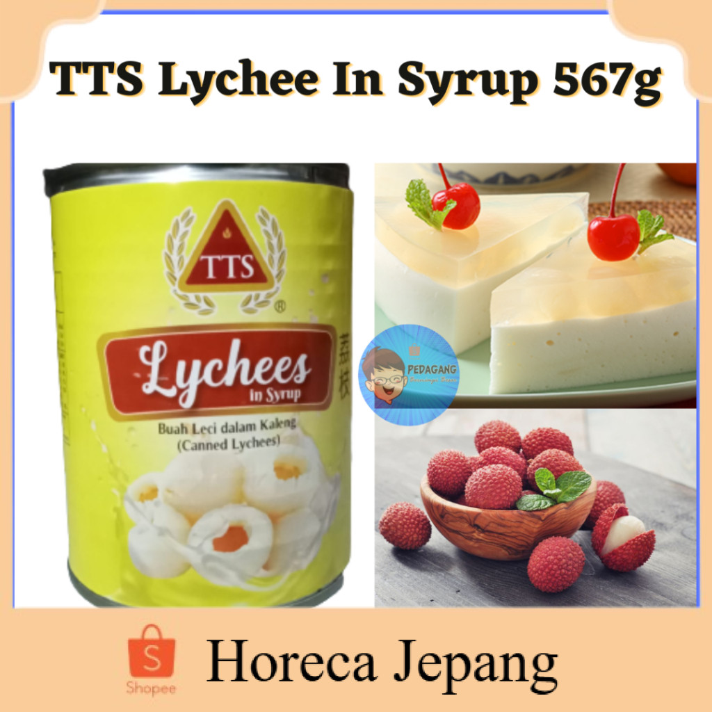 

TTS Lychee In Syrup 567g/ Leci Kaleng / Lychees In syrup 567gr / TTS Lychee kaleng buah / Leci kaleng buah / leci buah kaleng