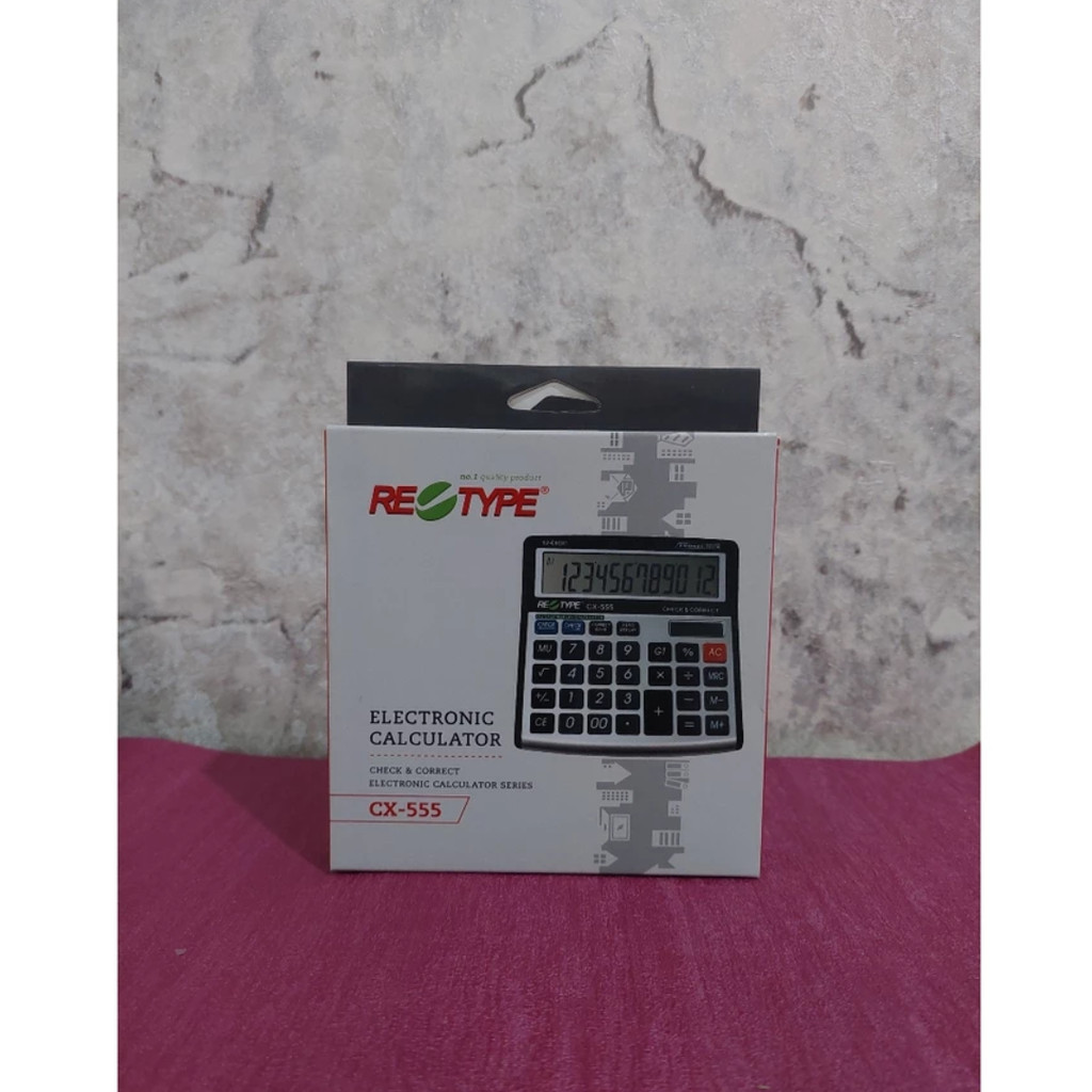 

RETYPE Mesin Kalkulator Elektronik CX-555