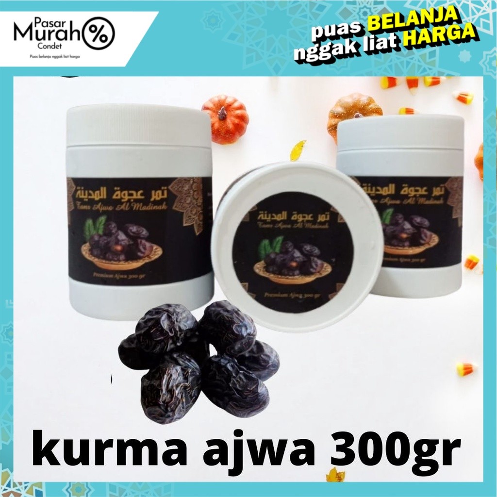 Kurma Ajwa Al-Madinah Kurma Nabi 300gr Kurma Ajwa Al-Madinah