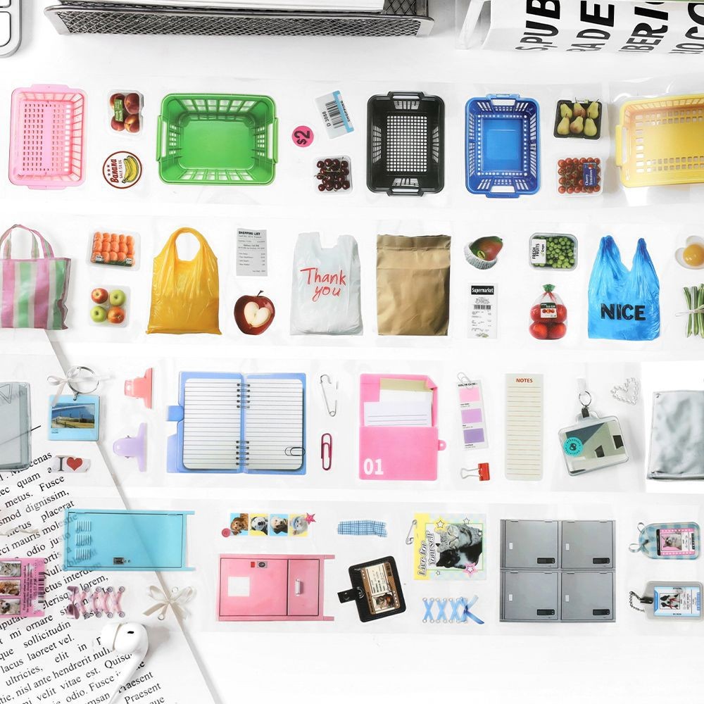 

[HARU] Beautiful Collection Series Sticker Roll Journaling Kit Journal Scrapbook Masking Tape