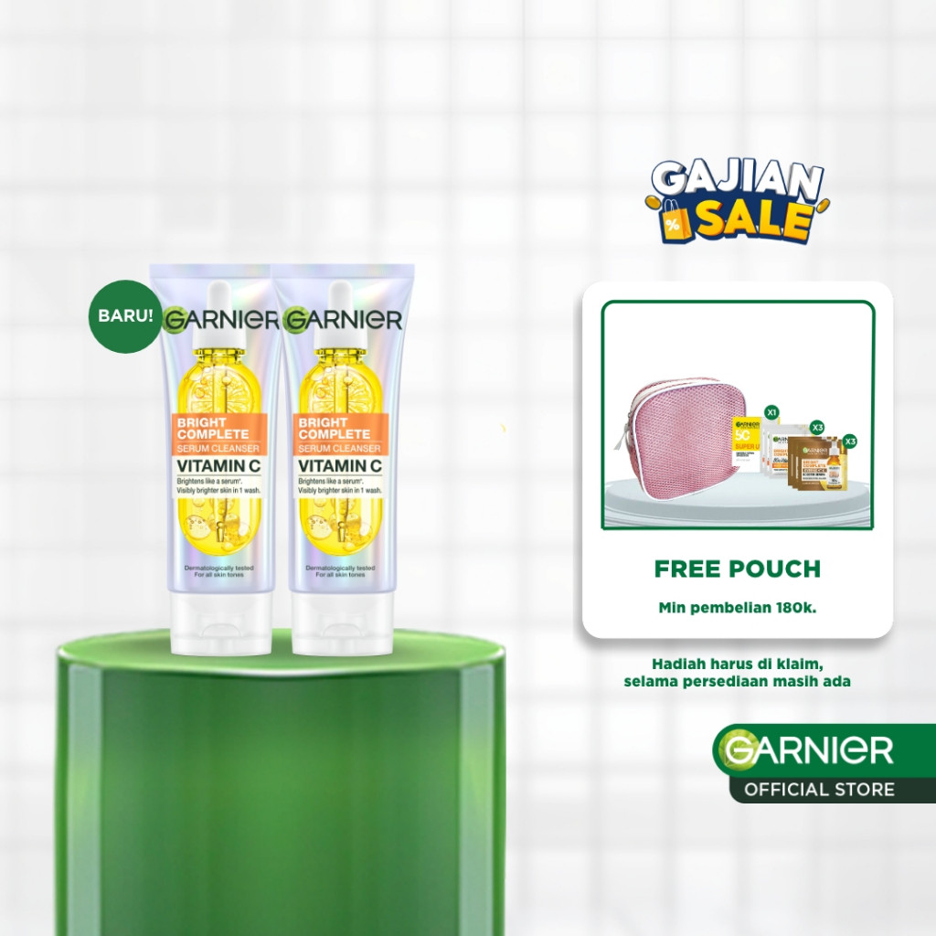 GARNIER NEW Paket Skincare Set | Serum Cleanser