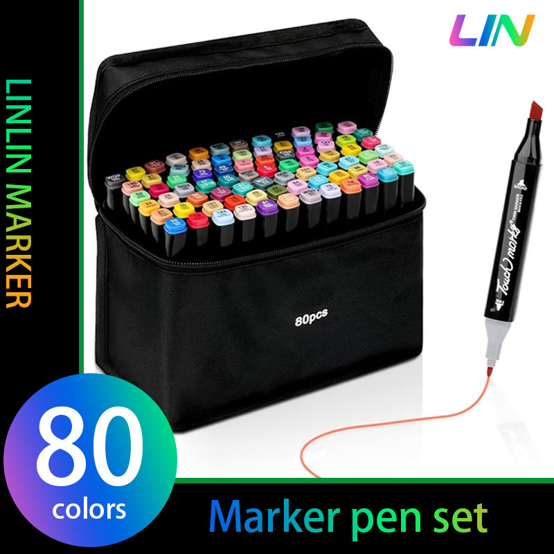 

Marker Pen 60 80 96 Colors Sketch Art Painting Pen Kleur Stiften Drawing Pens Plumones Posca Marcadores Rotuladores Art Supplies