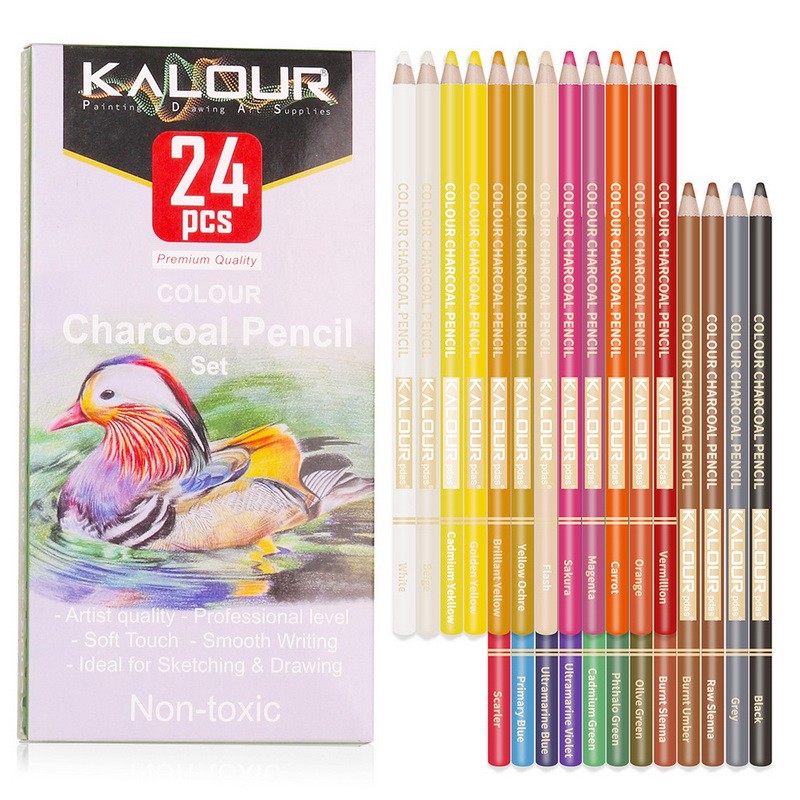 

Drawing Sketching Set 24 Colors Macaron Pencils Coloring Colour Pencils Students Profession Art Supplies For Artist