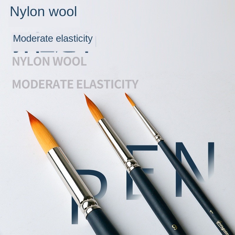 

Single branch Nylon Brush Pointed-Toe head Hook Line Gouache Watercolor Brush Oil Painting Propylene Drawing Pen Art supplies