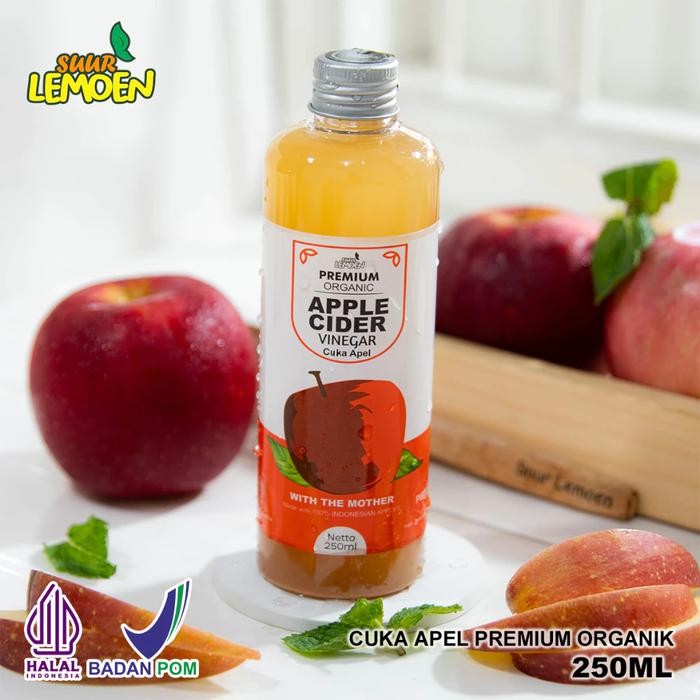 

SUUR LEMOEN Cuka Apel Organik 250ML Apple Cider Vinegar Premium With The Mother by bonis