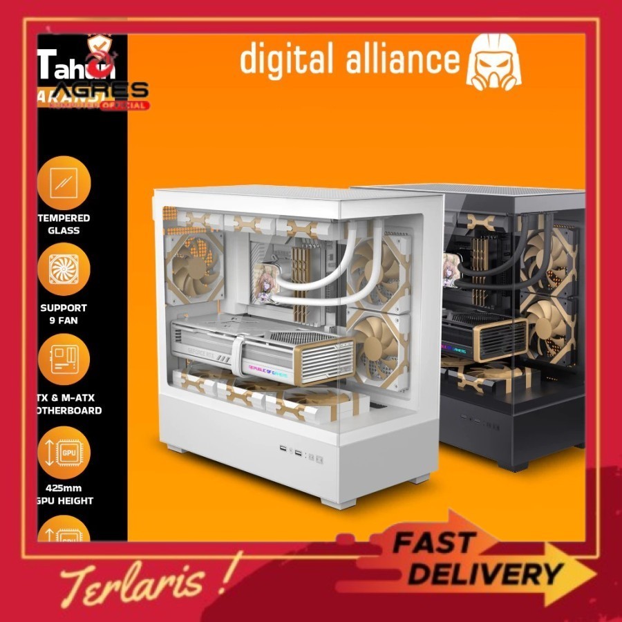 DIGITAL ALLIANCE PC CASING N30X2 MATX WHITE W/TYPE-C