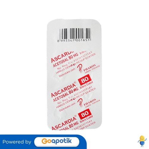 Ascardia 80 Mg Strip 10 Tablet