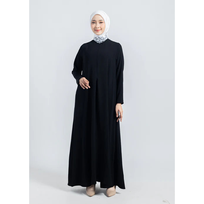 PROMO Elzatta Pakaian Muslim Wanita Basic Gamis Crinckle