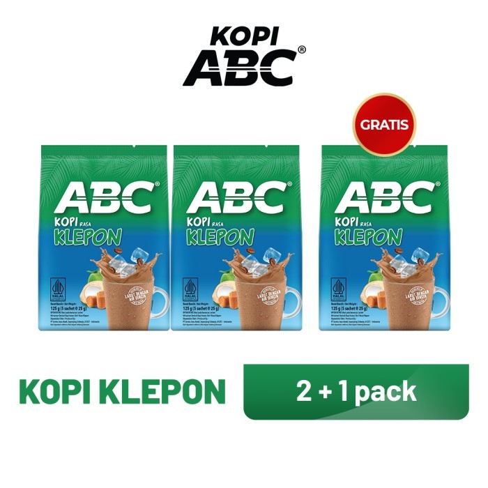 

ABC Kopi Klepon 3 Bag (5 x 25 gram) - Naura Sukses Mart