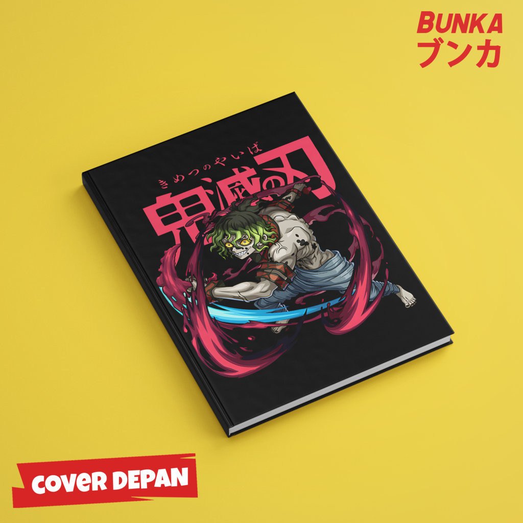 

Note Book Aesthetic Anime Kimetsu no Yaiba Demon Slayer Gyutaro Black Design Hardcover A5 Buku Tulis Catatan Notes Agenda Planner Jurnal vintage buku catatan story book kado anniversary valentine cowok cewek murah