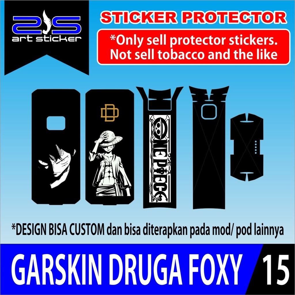 PROMO TERMURAH SKIN Druga Foxy 150w design custom sesukamu BISA COSTUM