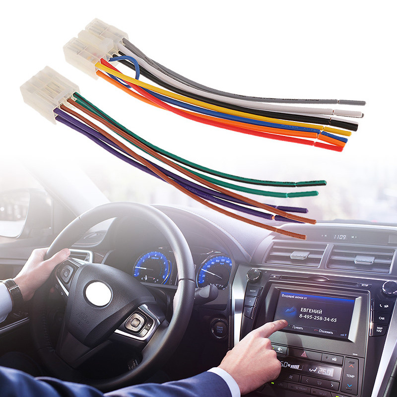 Soket Audio Head Unit Mobil Male Female Toyota Avanza Innova Yaris Calya Daihatsu Xenia 150mm