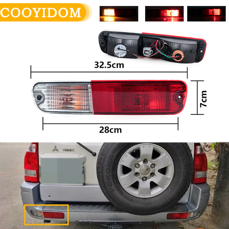 Rear Bumper Light Tail Light Reflector Signal Lamp For Mitsubishi Pajero Montero V73 V75 V77 2003 20