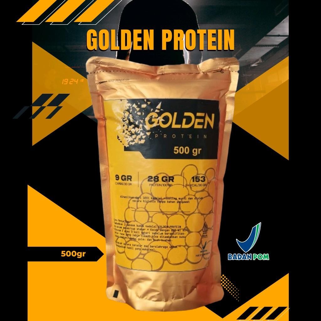 

GOLDEN PROTEIN sumber protein bubuk kedelai murni 500gram