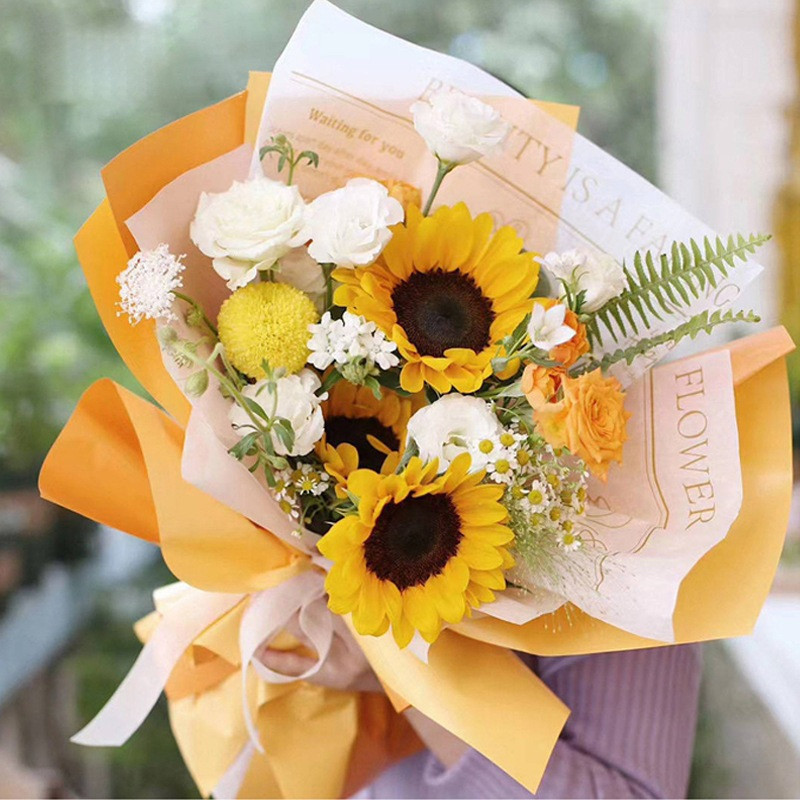 

Kertas Buket Bunga Motif Koran News Paper Color Flower Wrapping Pearl Pear Paper Sydney Cellophane KB095