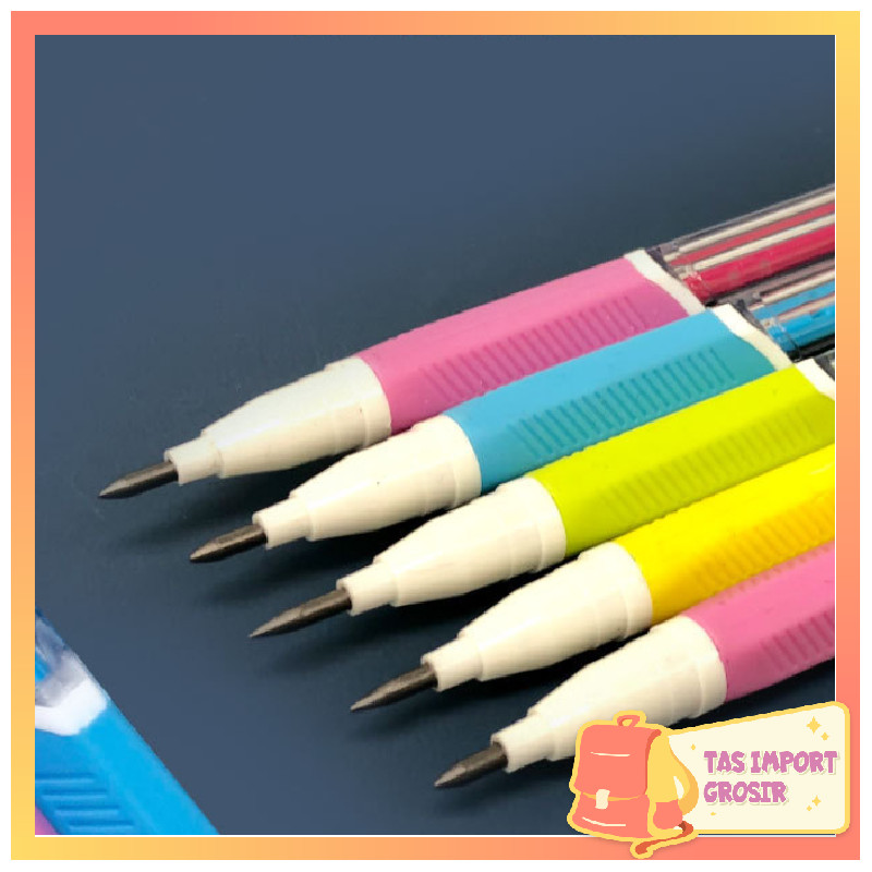 

Tas Import - S6269 Alat Tulis Sekolah Pensil Mekanik Lucu / Pensil Mekanik Warna Pastel / Mechanical Pencil Graphite Lead Automatic