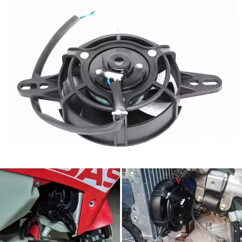 Kipas Radiator Motor Trail Adventure Motorcycle Thermal Cooling Fan Universal 150cc 200cc 250cc