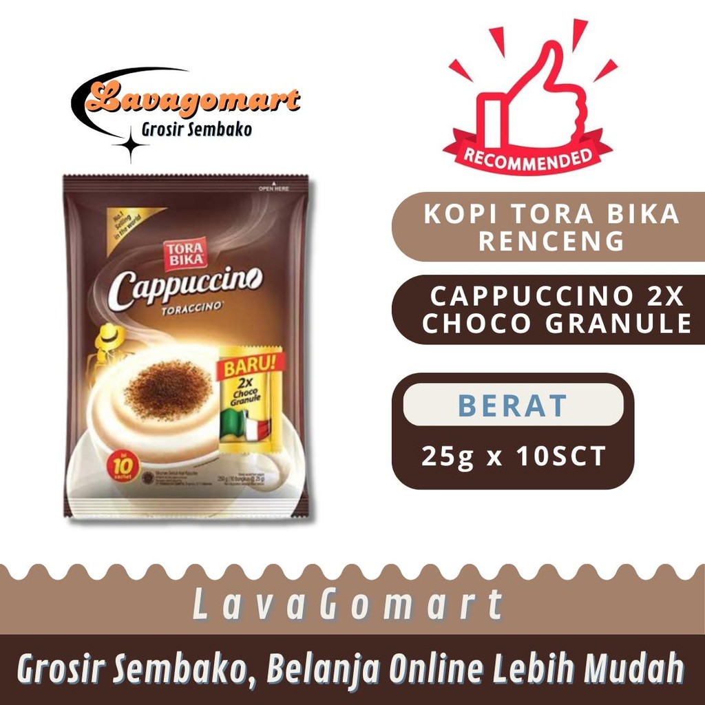 

KOPI TORABIKA CAPPUCINO EXTRA CHOCO GRANULE SACHET 25g - 1 RENCENG - LAVAGOMART - BANDUNG