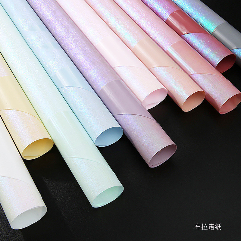 

(5 lembar) Kertas Buket Cellophane Symphony Silk Pelangi Flower Wrapping