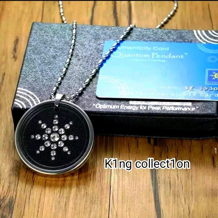 Kalung Titanium Quantum Pendant MCI liontin Bio Glass Terapi Kesehatan  Laki-laki &  PerempuanORYGIN