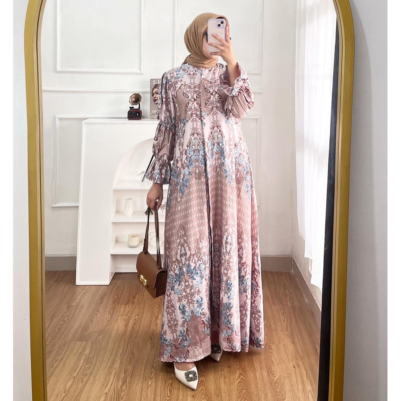 fatunhijabs - nadlin dress / gamis silk