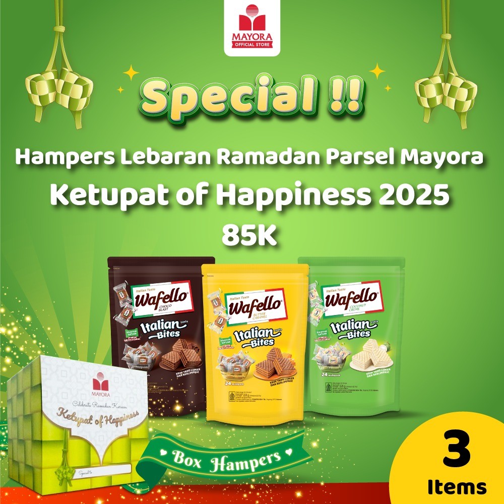 

Hampers Lebaran Ramadan Parsel Mayora Ketupat of Happiness 2025 - 85K B'
