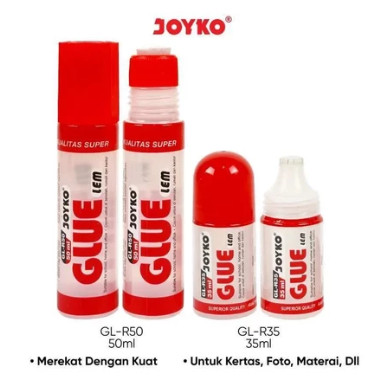

Lem Cair Joyko / Liquid Glue Lem Kertas Joyko 35ml GL-R35 dan 50ml GL-R50